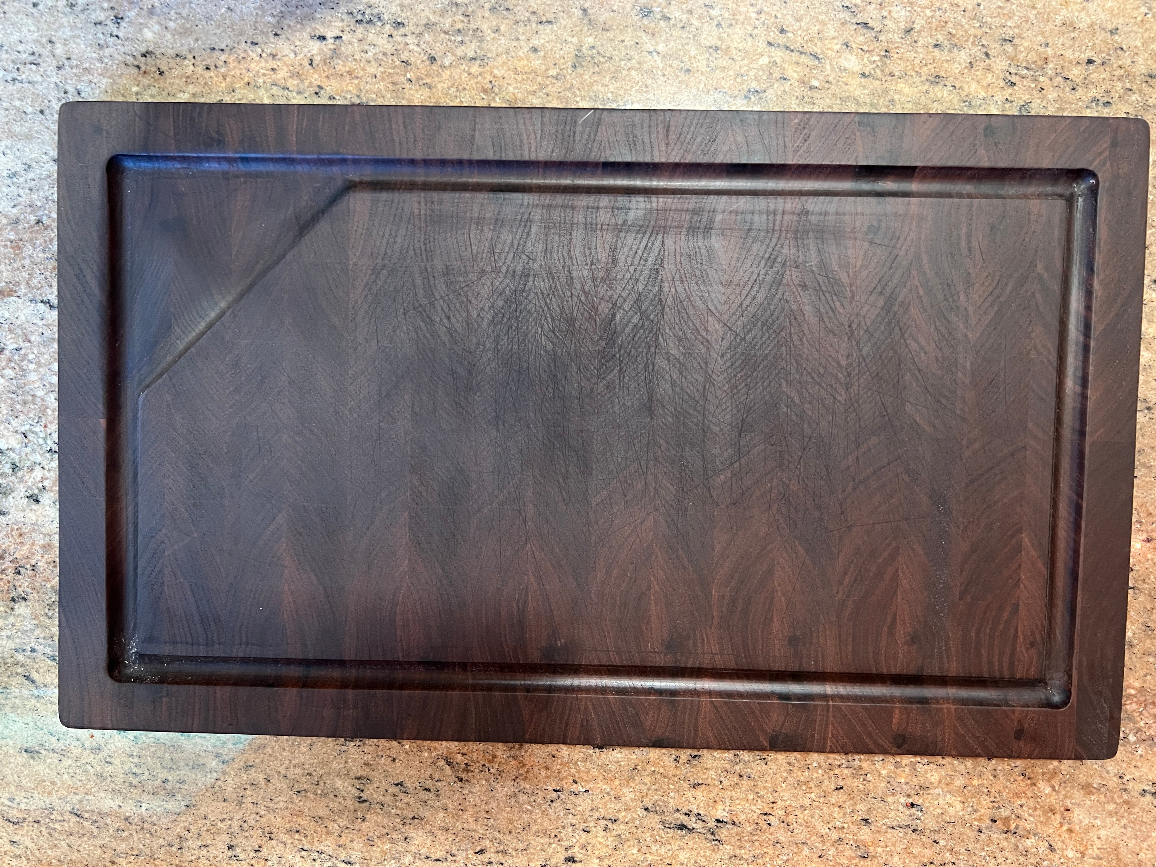 Handmade End Grain Walnut Cutting Board