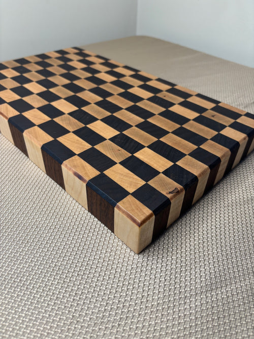 Handmade End Grain Checkered Cutting Board