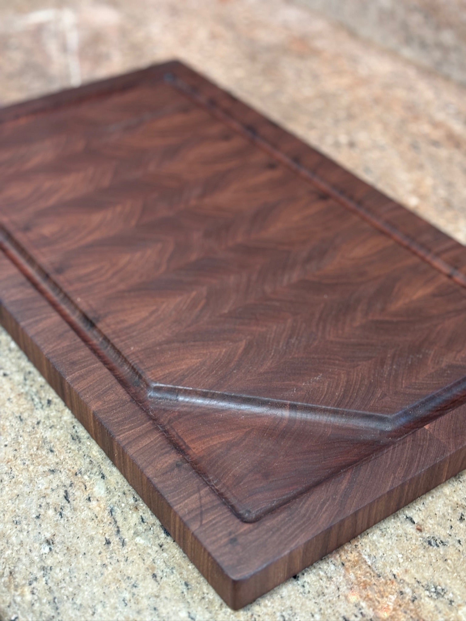 Handmade End Grain Walnut Cutting Board